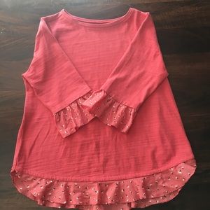 LOFT 3/4 Sleeve Coral Knit top